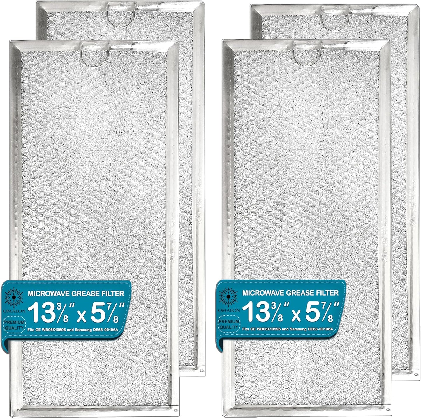 4-Pack Microwave Grease Filter Replacements - Keep Your Microwave Running Efficiently!