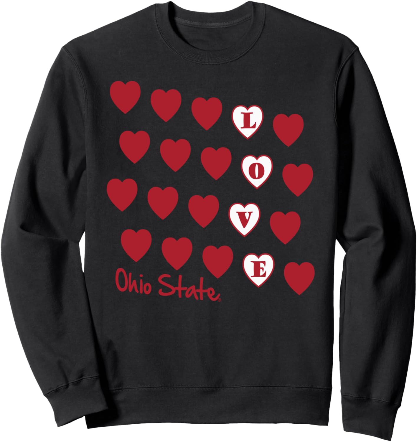 Officially Licensed Ohio State Love Sweatshirt - 34 characters