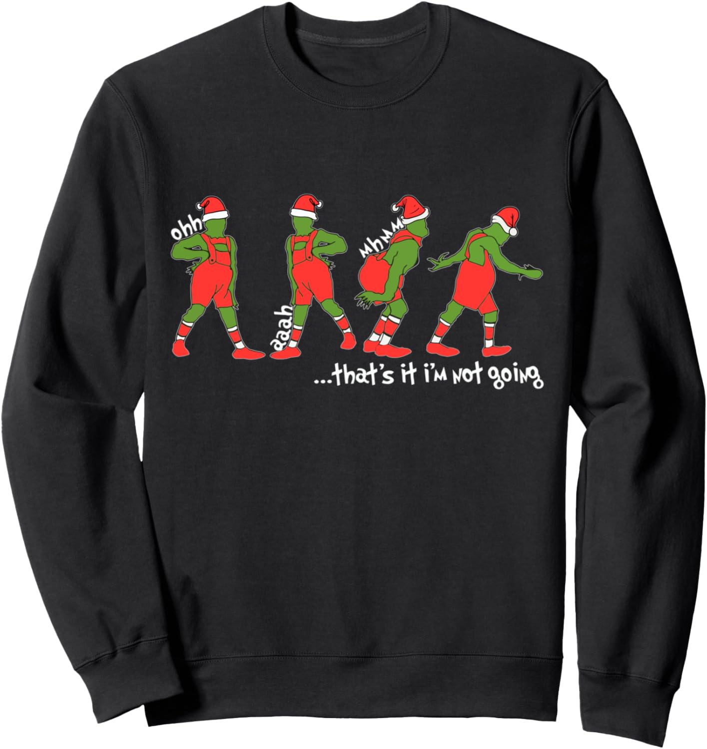 Funny Christmas Sweatshirt: Not Going!