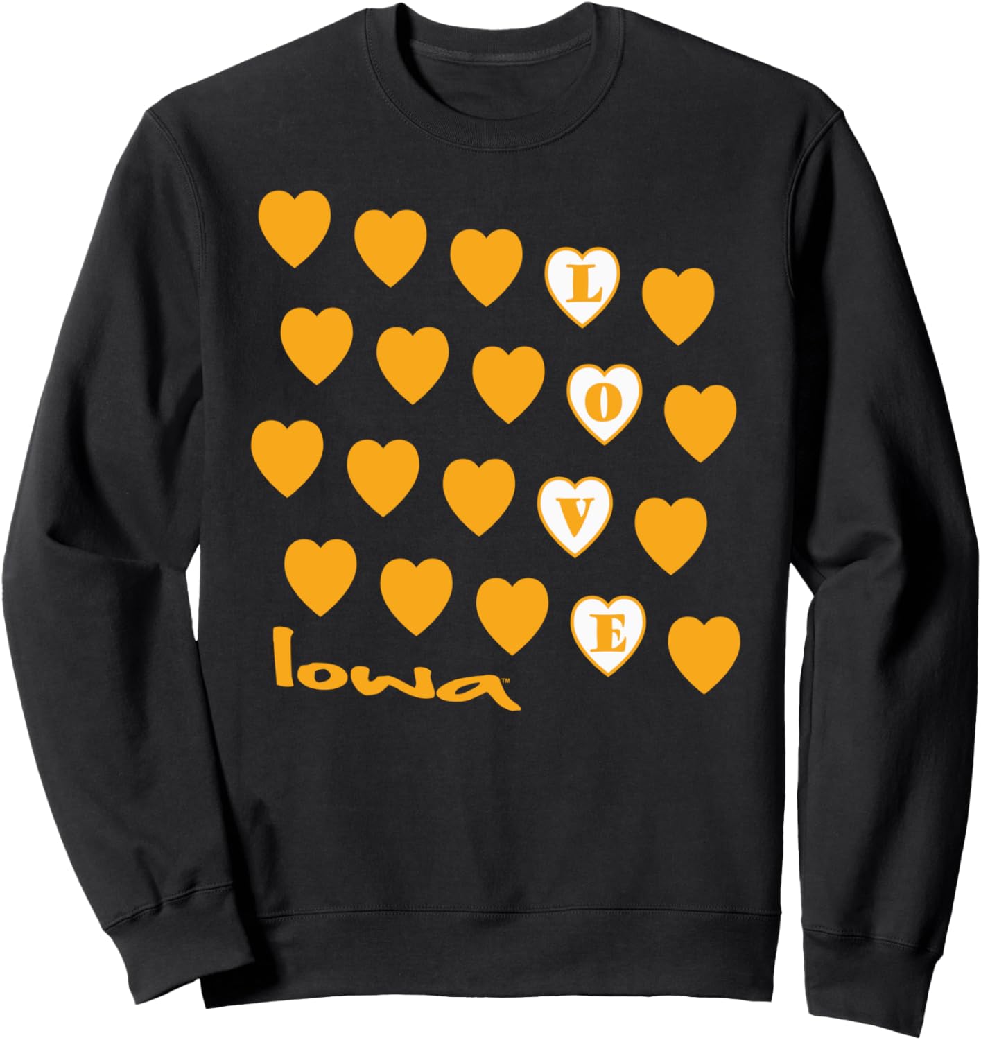 Iowa Hawkeyes Love Sweatshirt - Elite Authentics