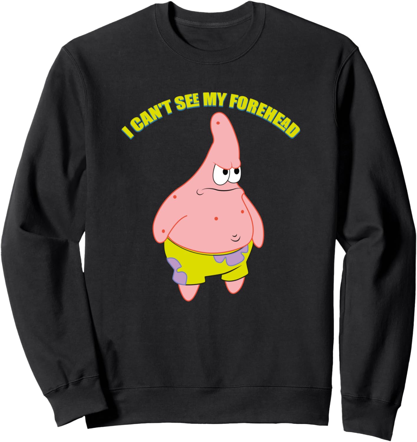 Mademark Patrick Star I Can't See my Forehead Sweatshirt Review