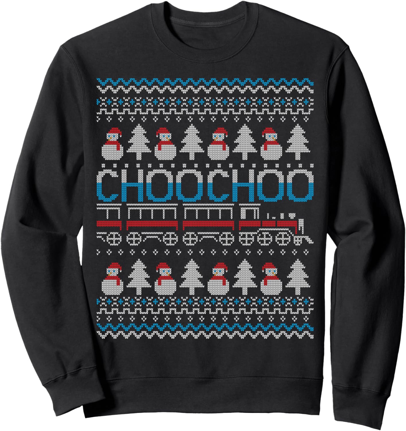 Ugly Christmas Sweater: Festive Train Design