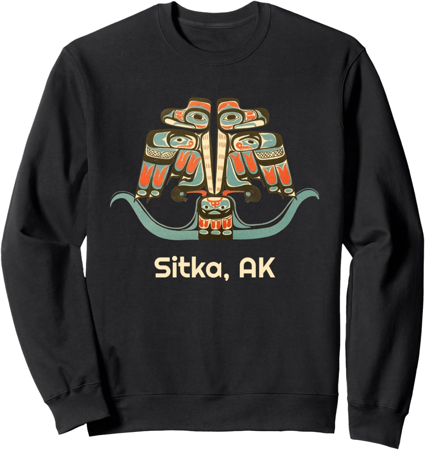 Sitka Alaska Thunderbird Tribal Sweatshirt
