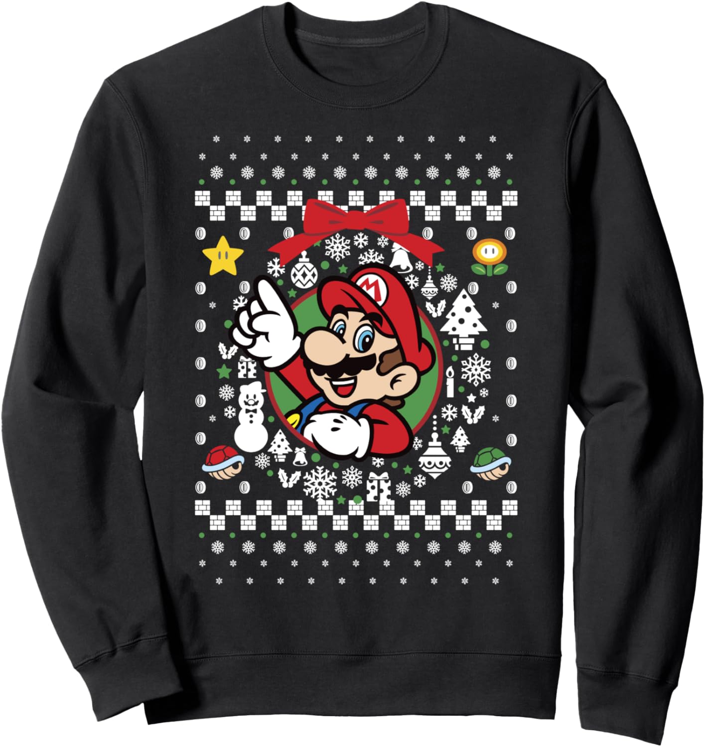 Cozy Christmas Super Mario Sweatshirt