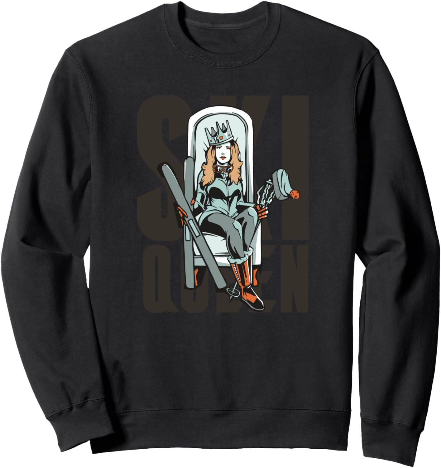 Ski Queen Sweatshirt - Royal Style!