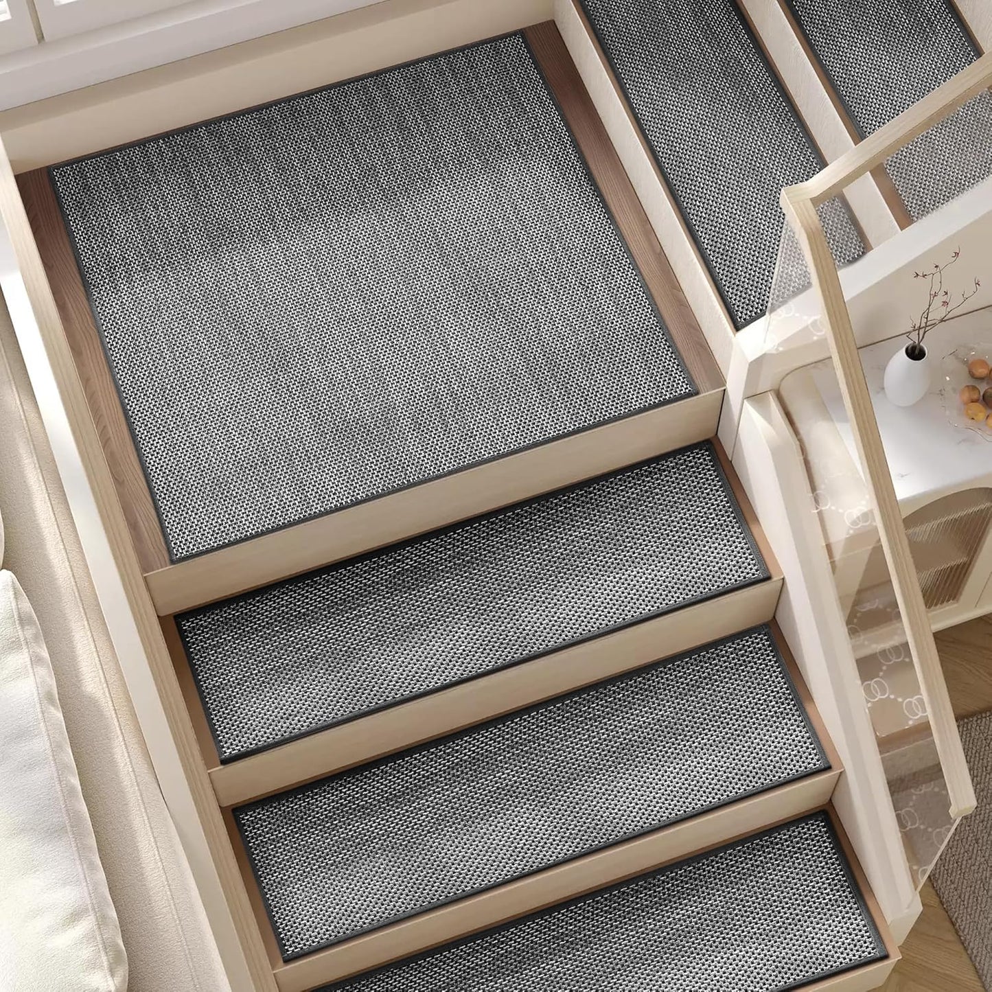 Deerly Non Slip Stair Treads and Landing Carpet for Safety