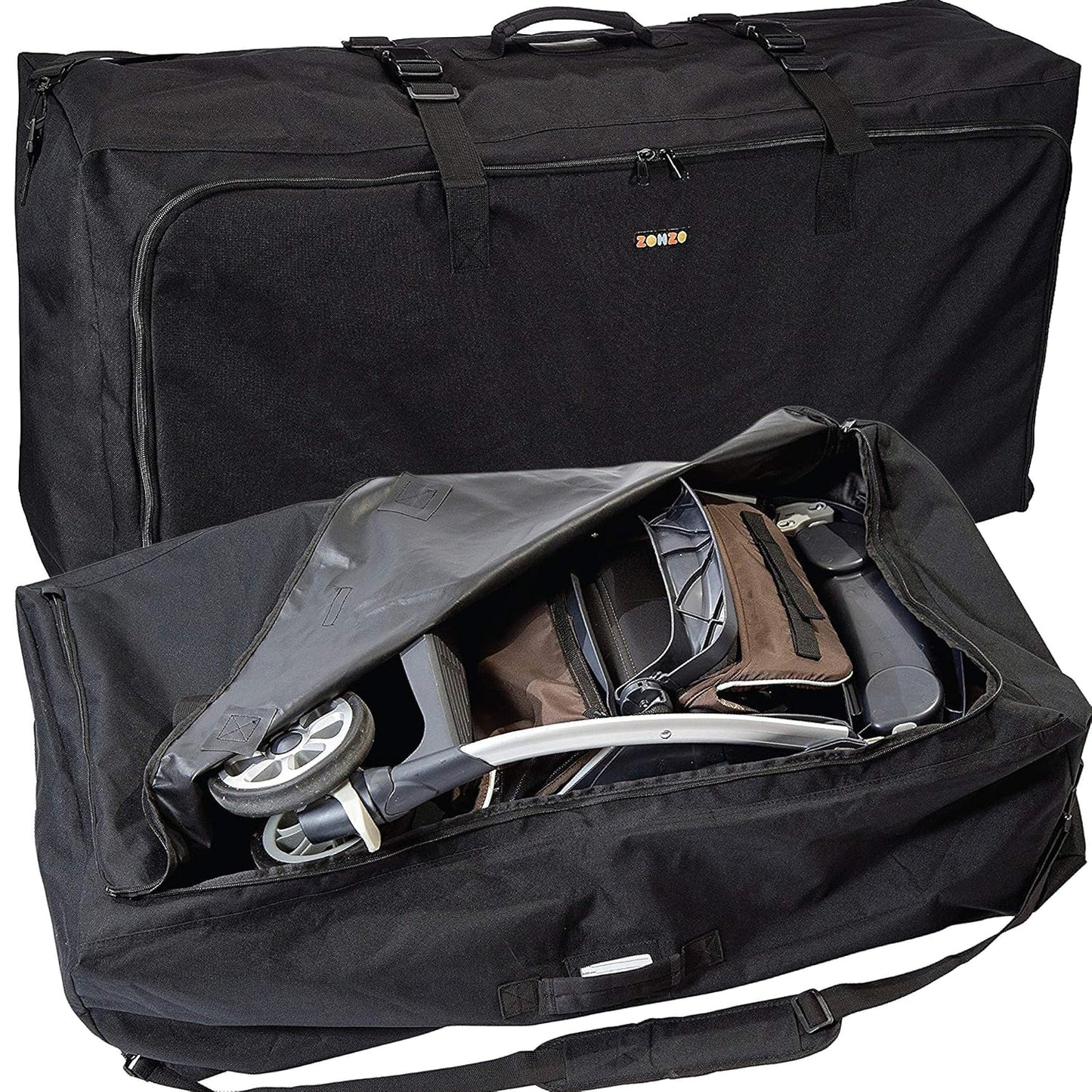 Stroller Travel Bag for Standard or Double Strollers - Durable Design