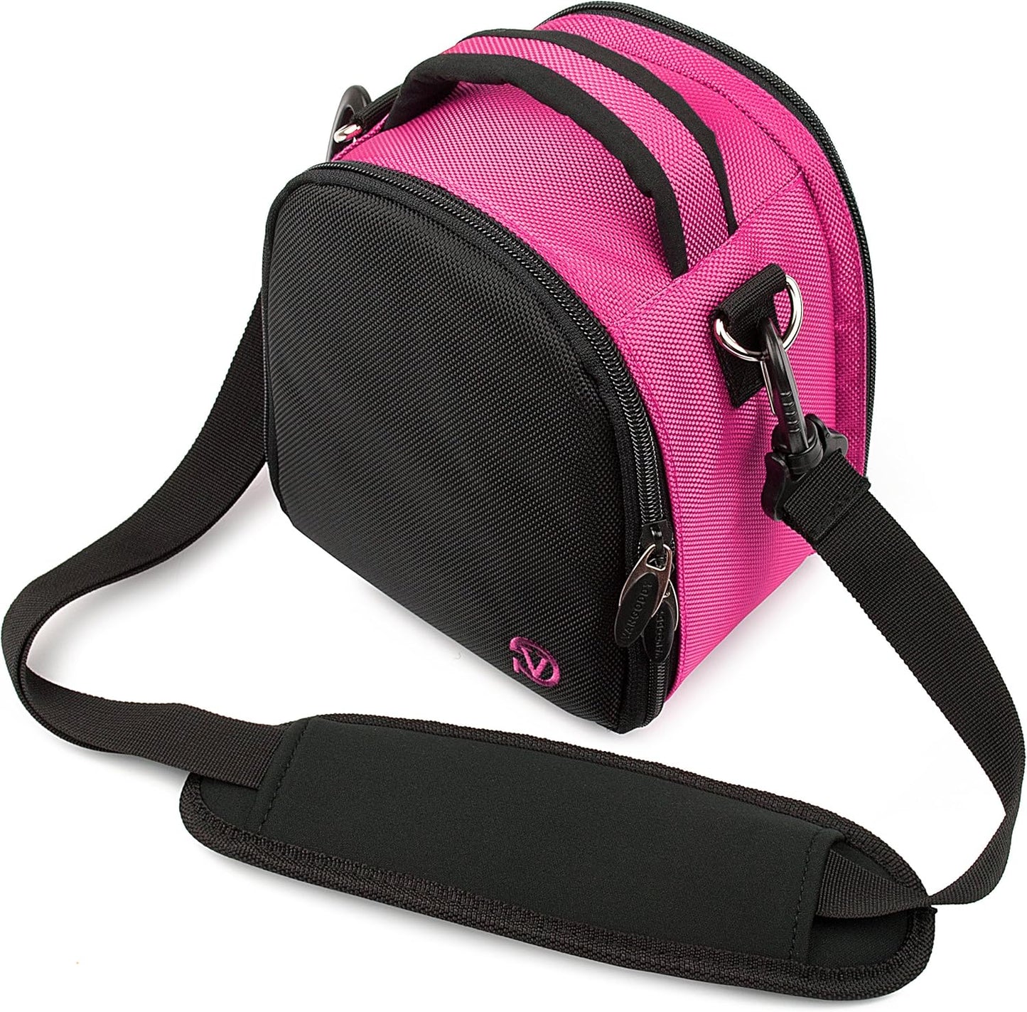 Stylish Pink Black SLR Small Camera Bag for Kodak PixPro