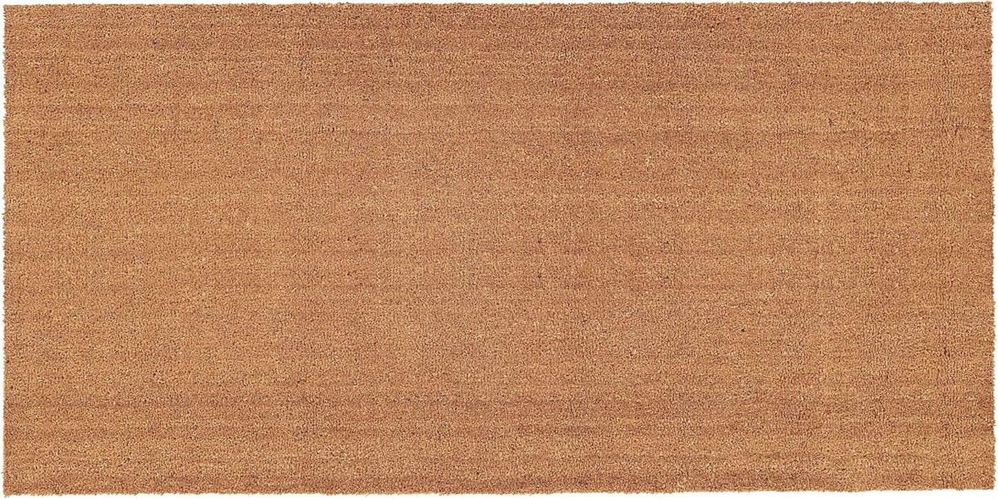 Natural Coir & Vinyl Doormat 3ft x 6ft for All Seasons
