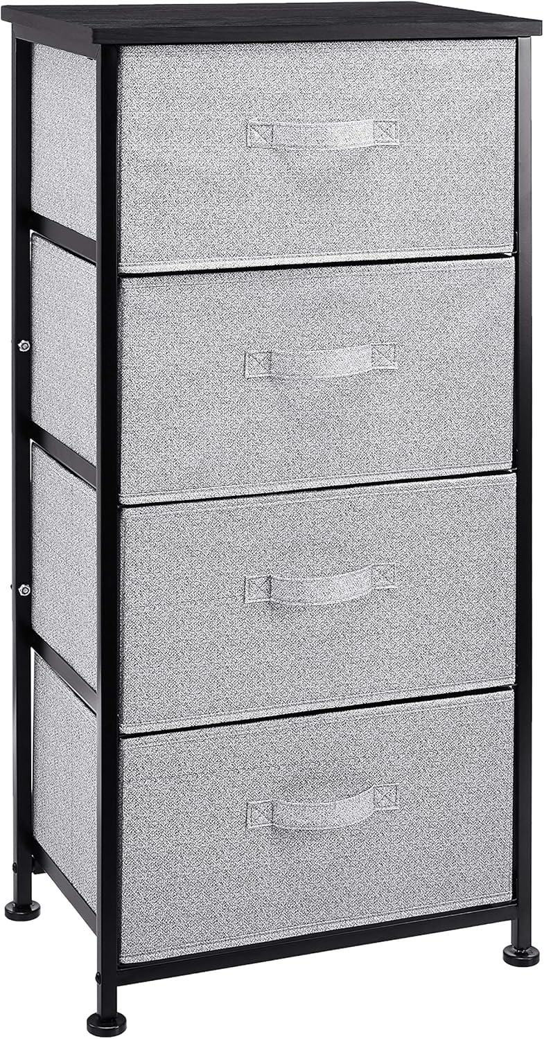 4-Drawer Fabric Storage Organizer Unit for Closet and More