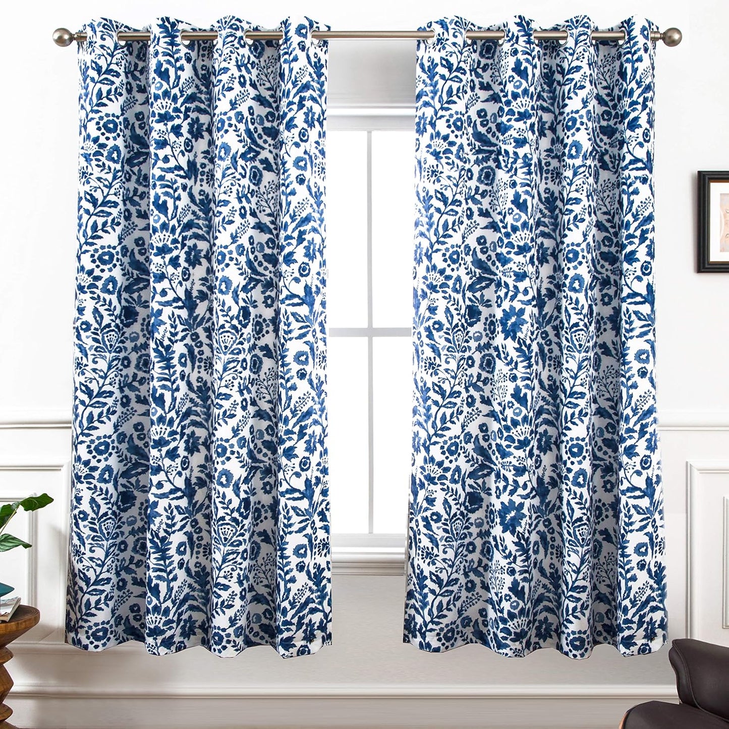 DriftAway Julia Watercolor Blackout Curtains for Stylish Rooms