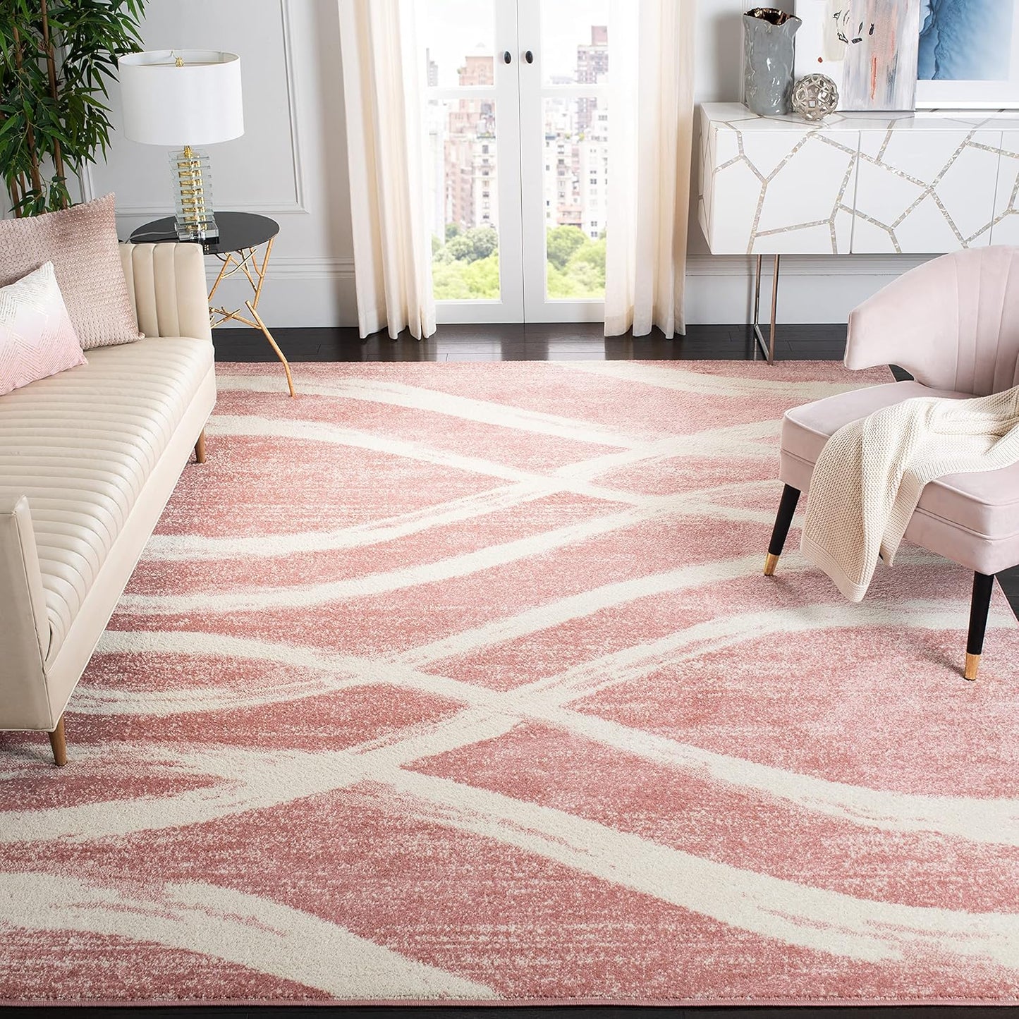 SAFAVIEH Adirondack Collection Area Rug - Modern Wave Design