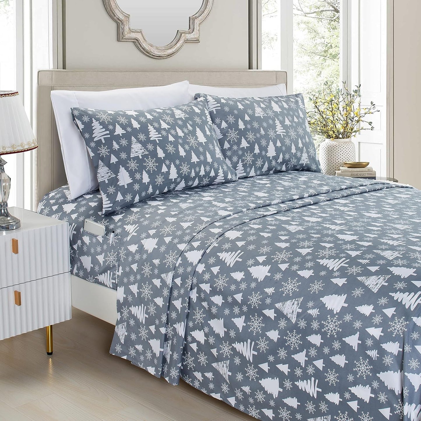 Elegant Comfort Luxury Soft Bed Sheets Set for King Size Beds