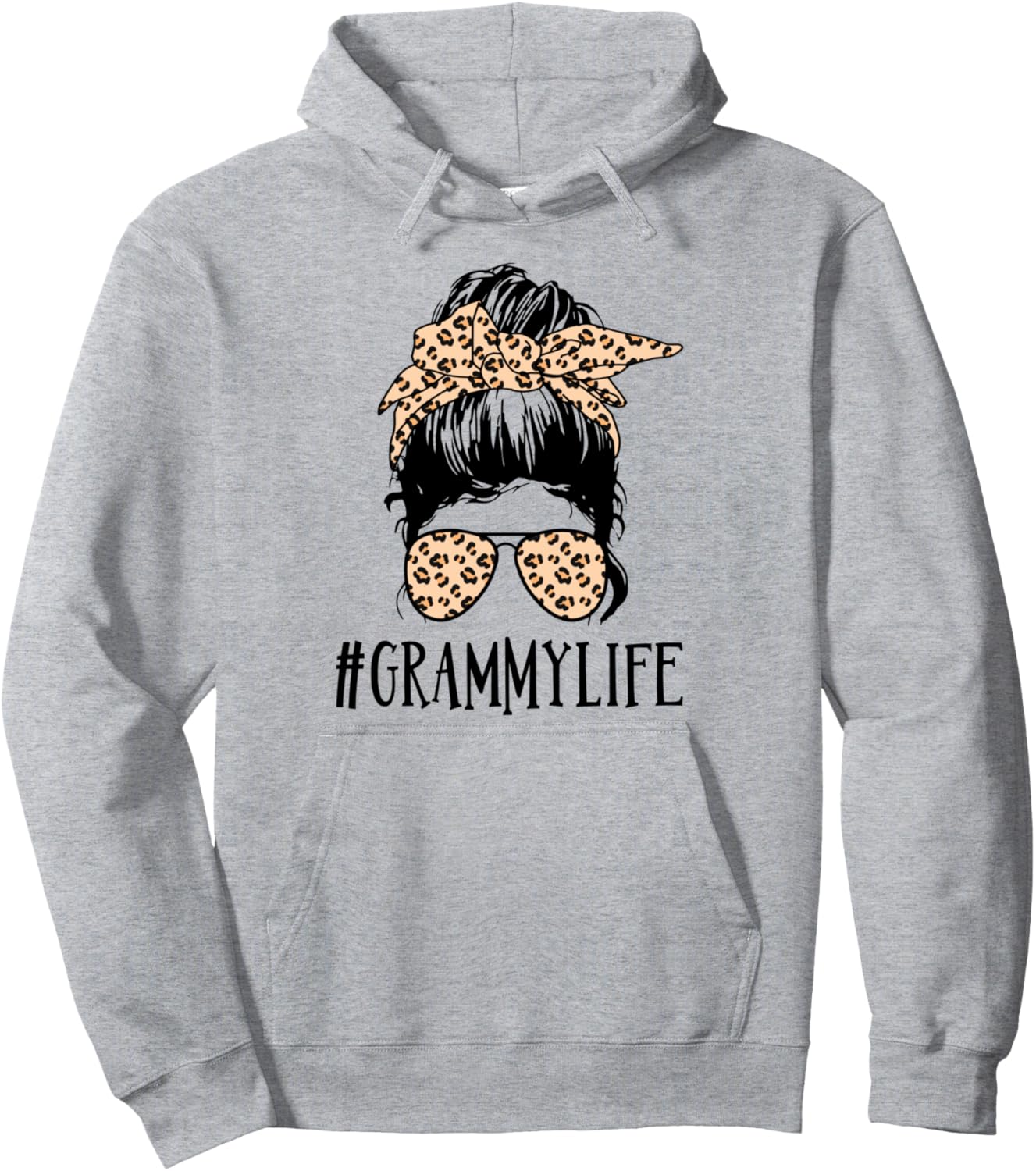 Stay Stylish with GrammyLife Messy Bun Hoodie!