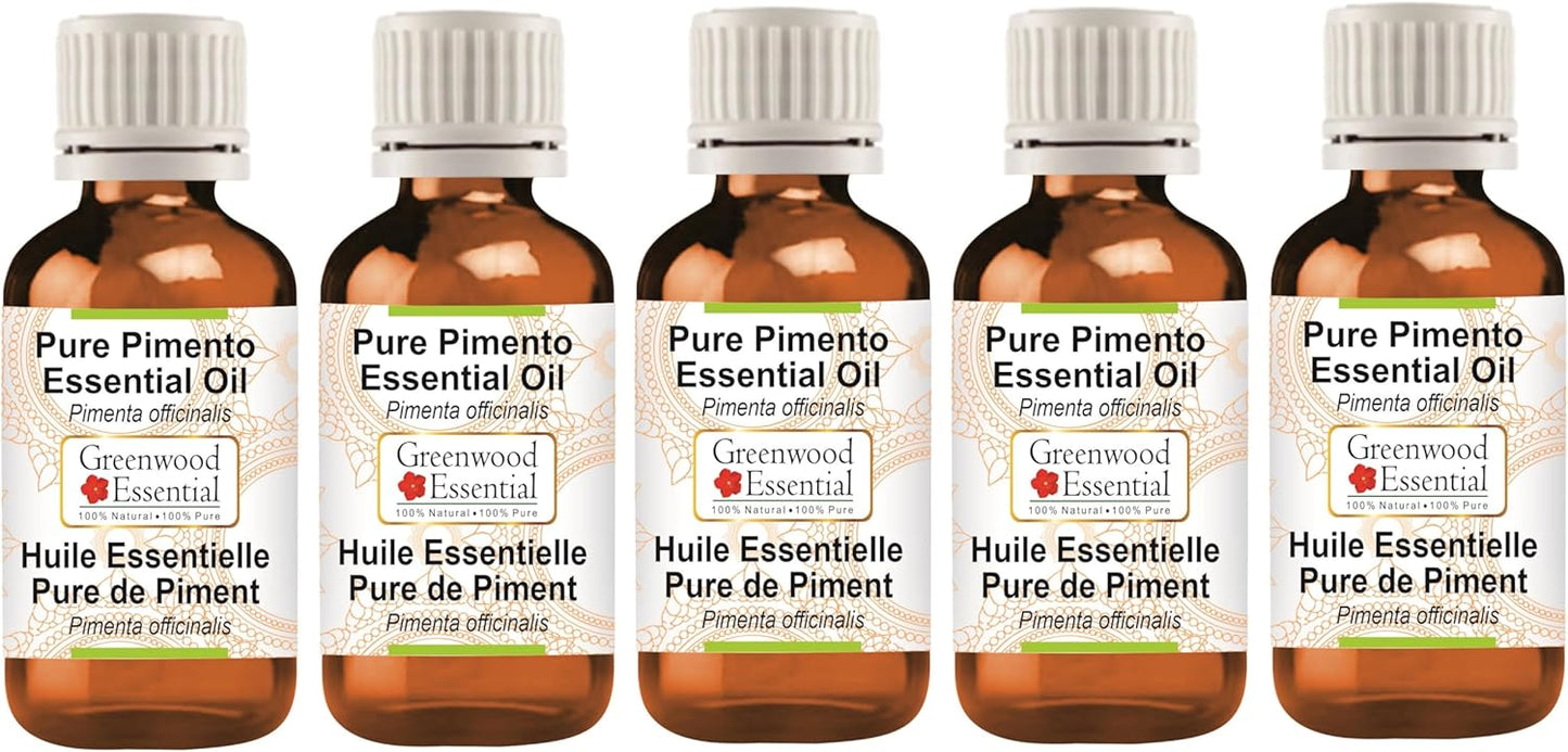 Greenwood Essential Pure Pimento Essential Oil for Skin Care