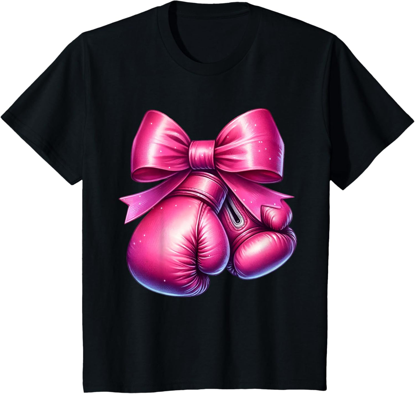 Pink Ribbon Boxing Gloves Tee
