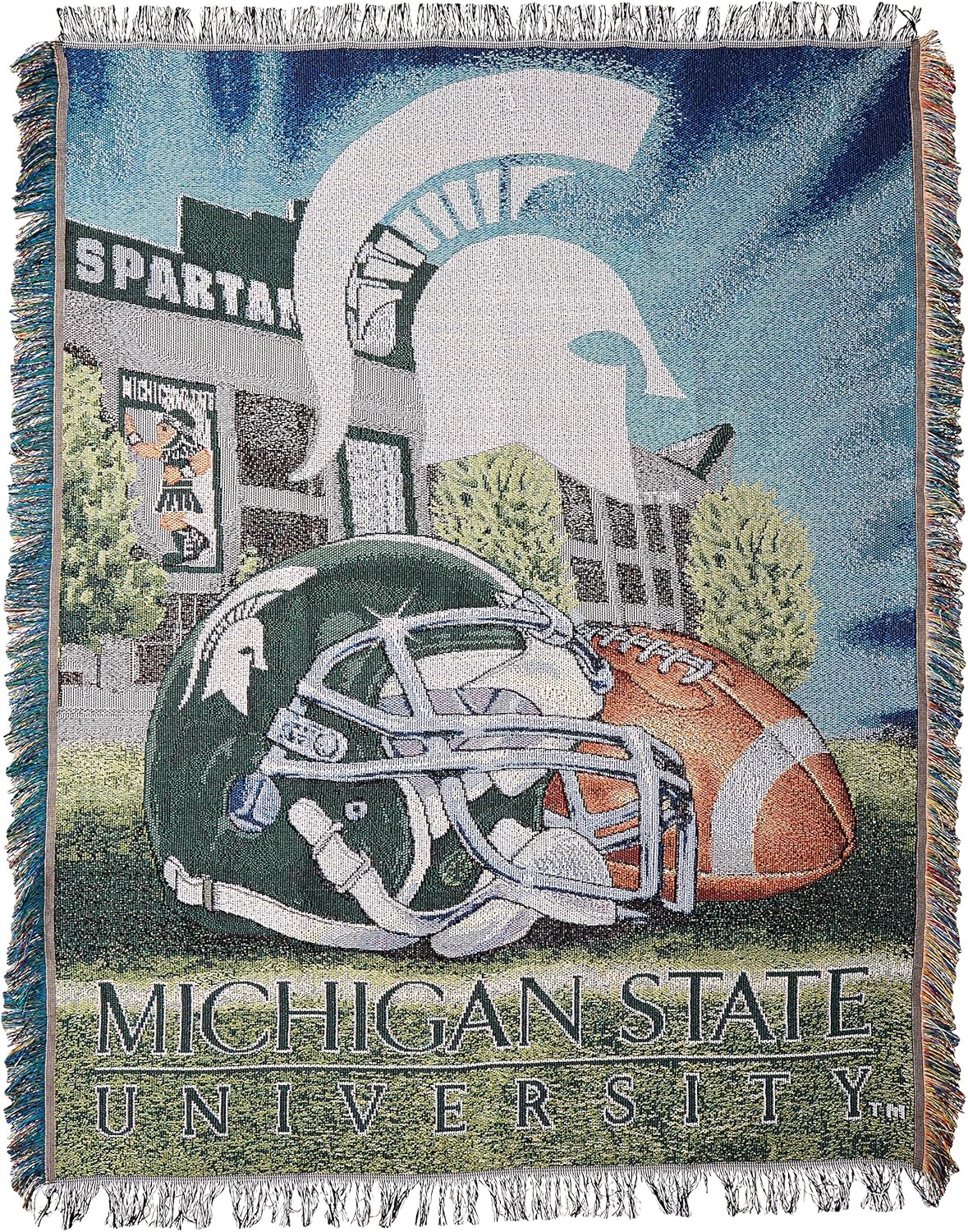 Officially Licensed NCAA Woven Tapestry Throw Blanket - 48 in x 60 in