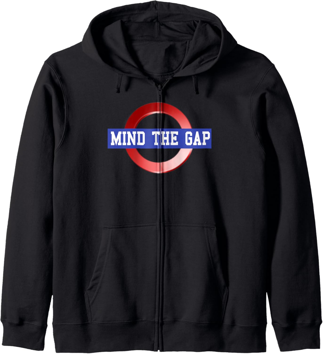 MIND THE GAP Zip Hoodie: Stay Stylish & Warm!