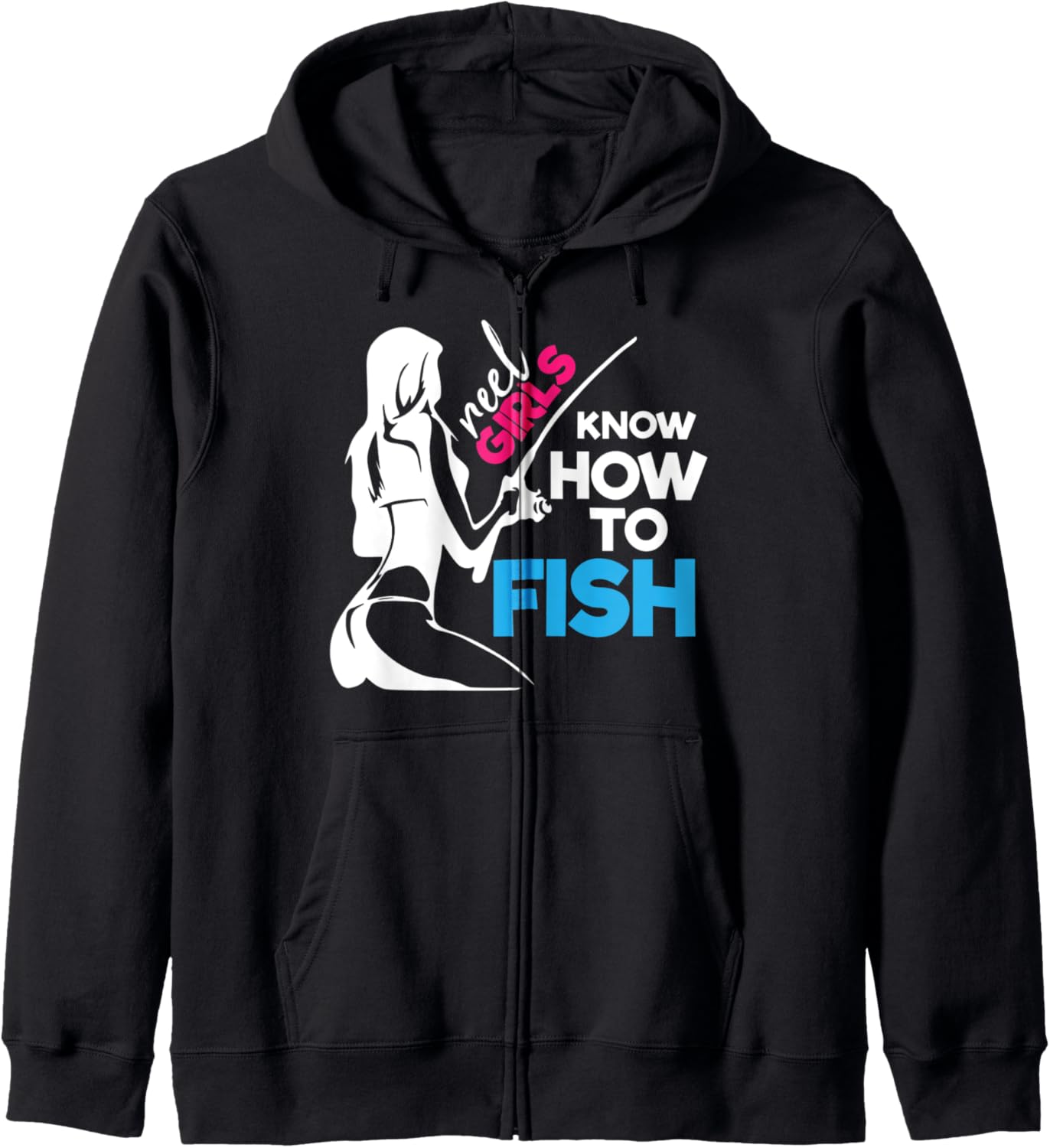 Hot Spot Fishing Zip Hoodie - For Reel Girls Who Love to Fish!
