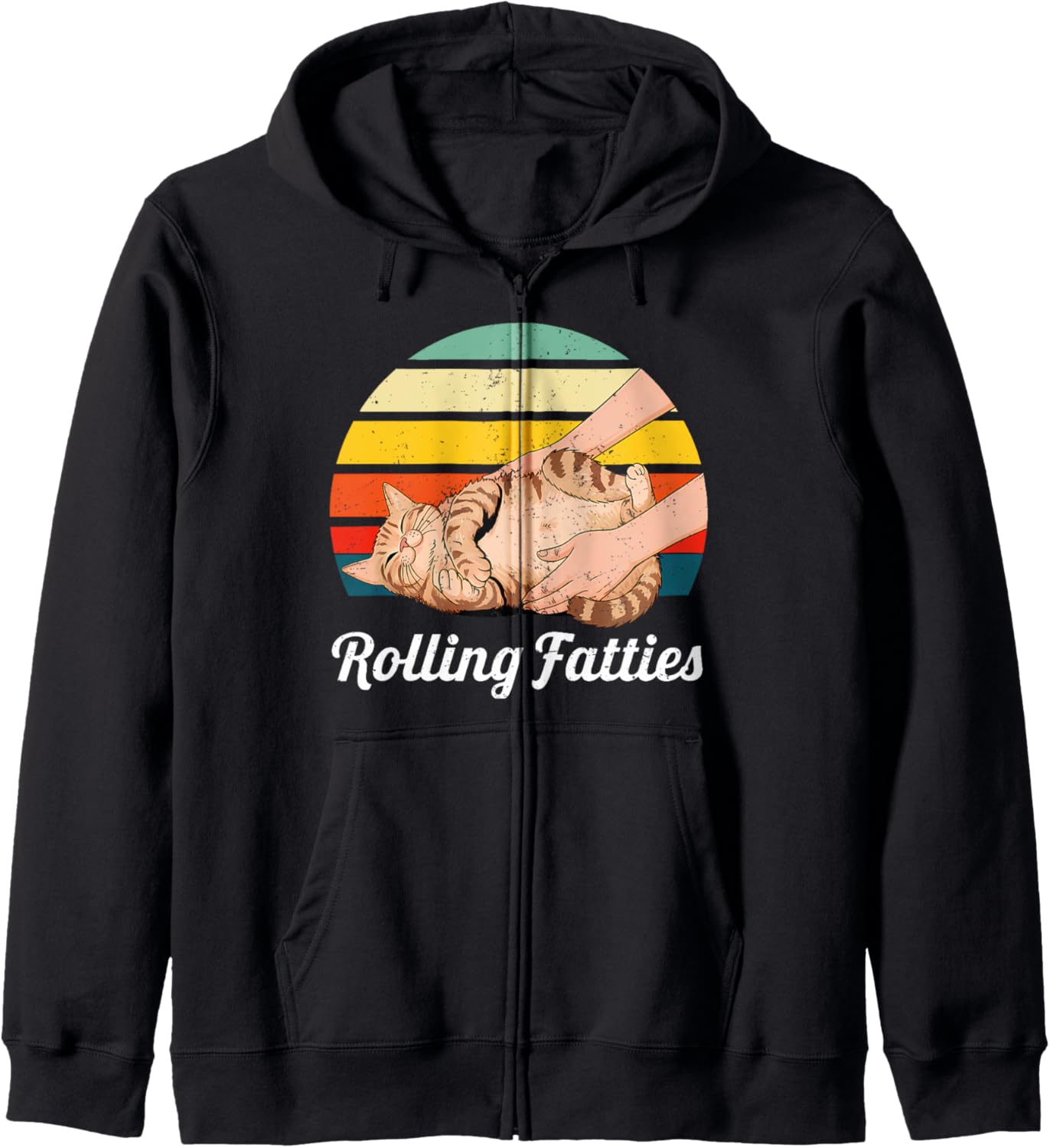 Funny Cat Lover Zip Hoodie for All