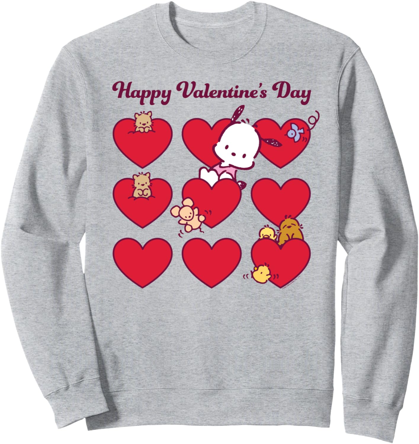 Pochacco Happy Valentine's Day Sweatshirt for Cozy Comfort
