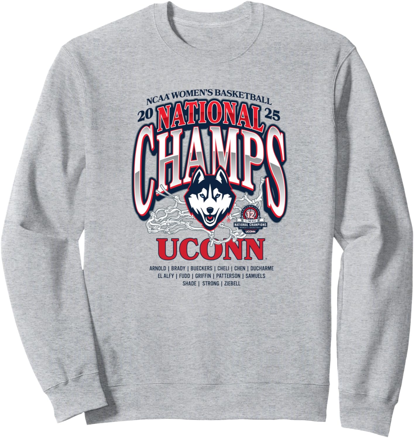 UConn 2025 Champs Women's Sweatshirt
