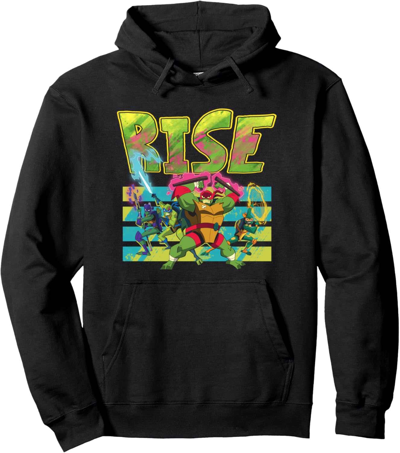 Mademark TMNT Rise Splatter Paint Pullover Hoodie for Fans