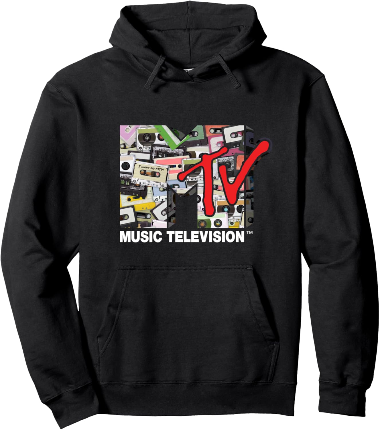 Mademark x MTV Vintage Cassette Tapes Remix Pullover Hoodie