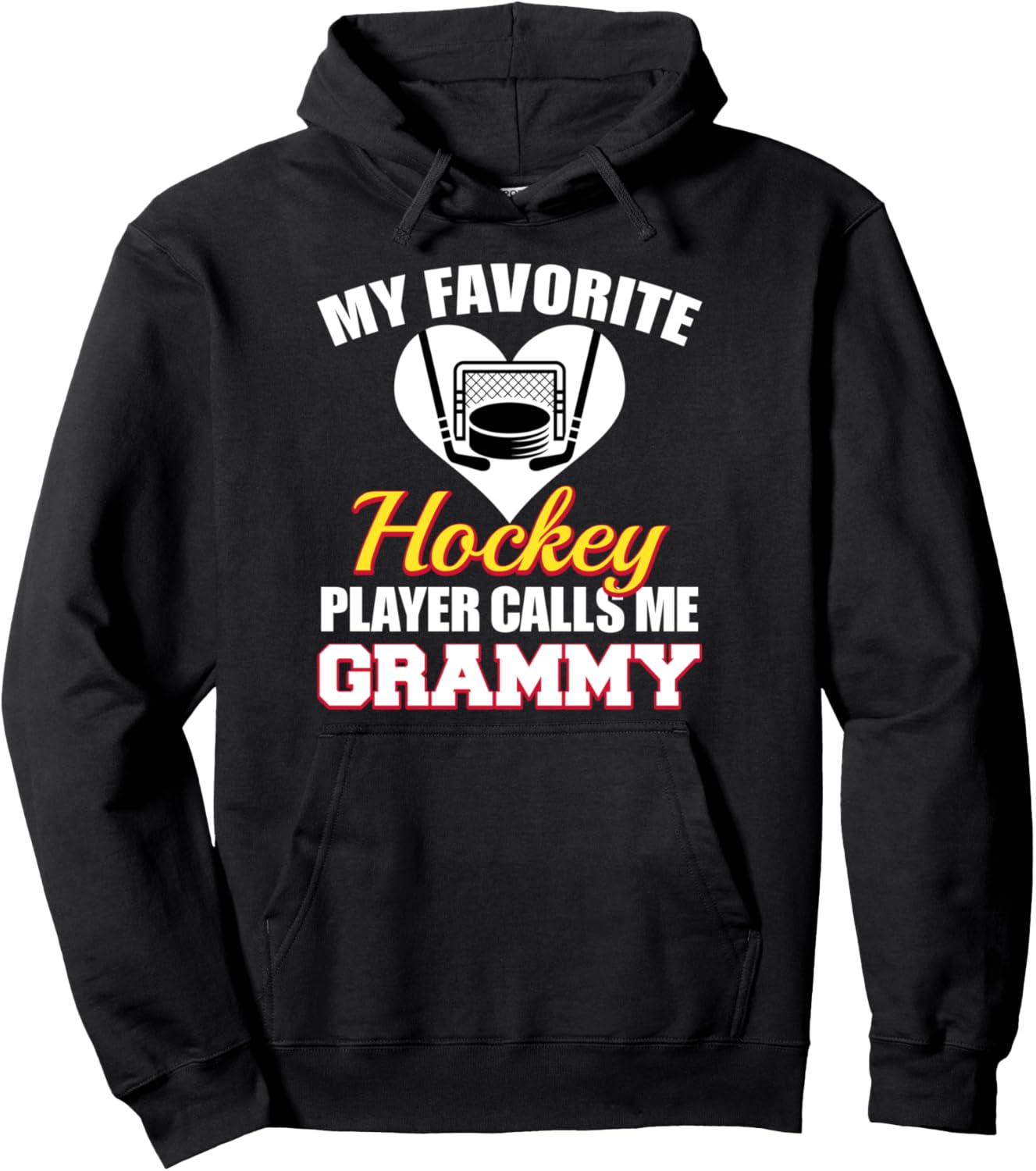 Hockey Grammy Funny Pullover Hoodie