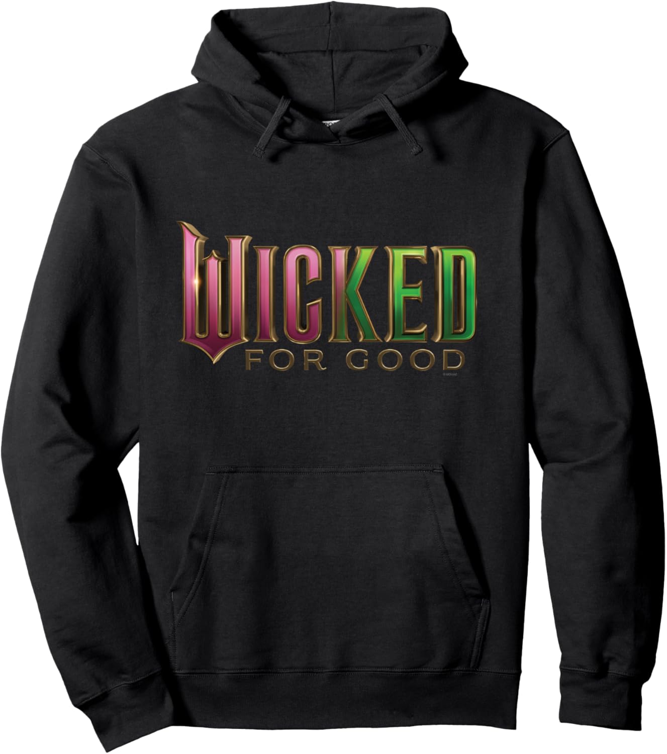 Wicked: For Good Pink To Green Logo Pullover Hoodie Review