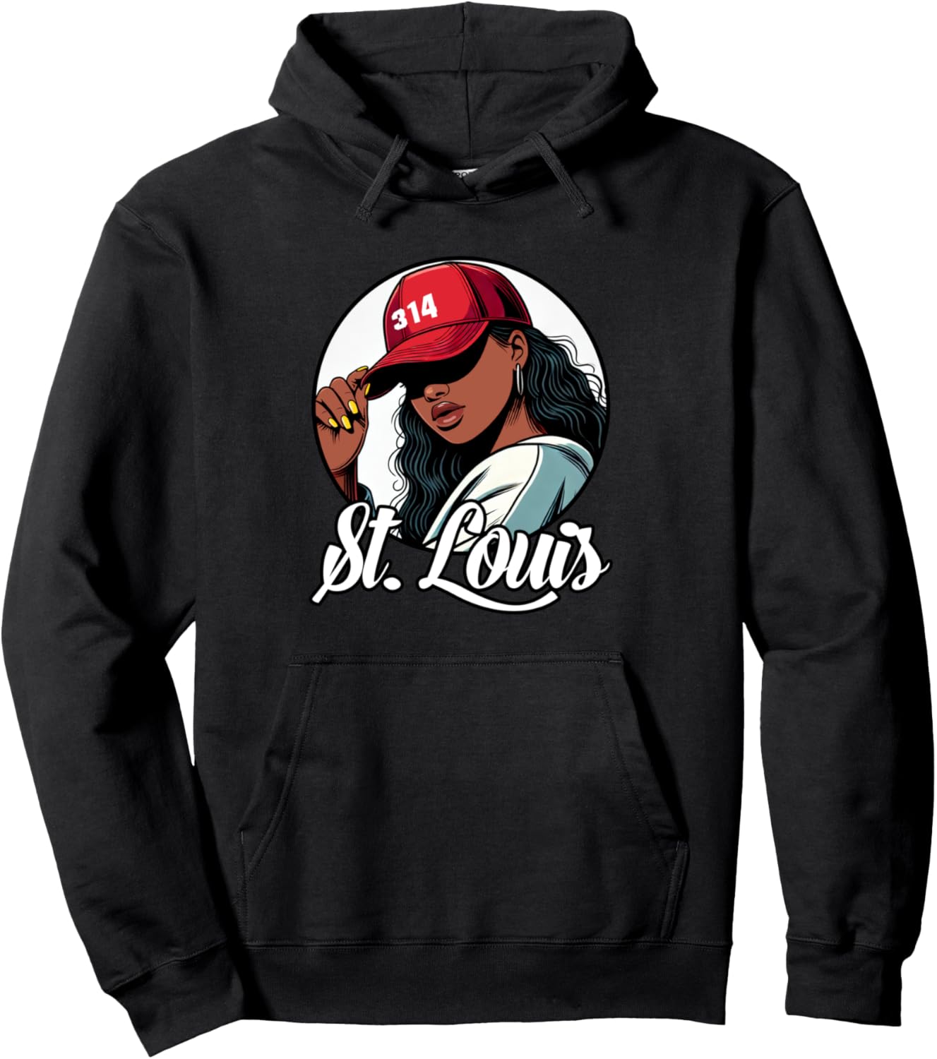 Stylish St. Louis Pullover Hoodie for African American Women