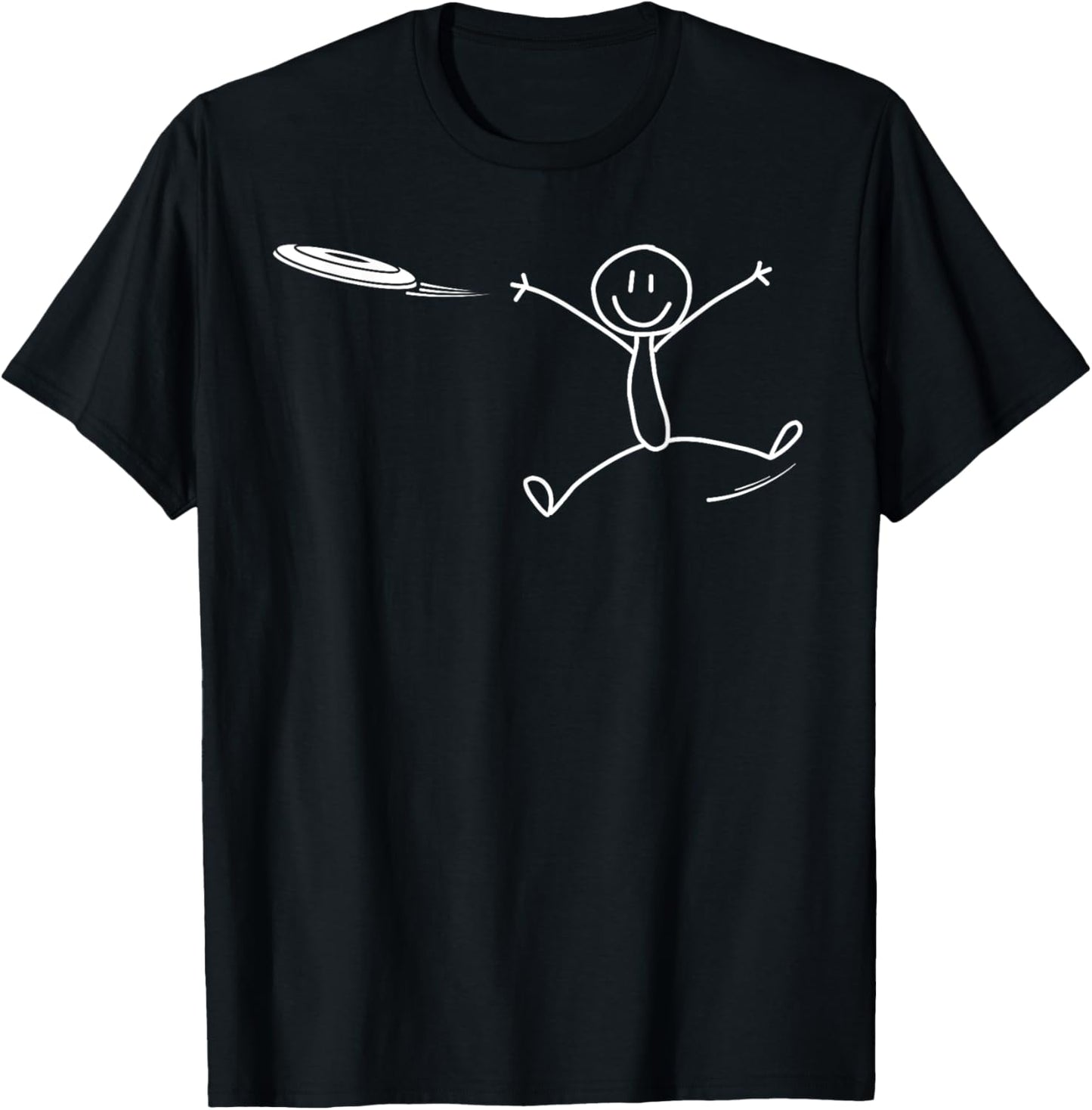 Frisbee Stickman Tee: Funny Ultimate Game