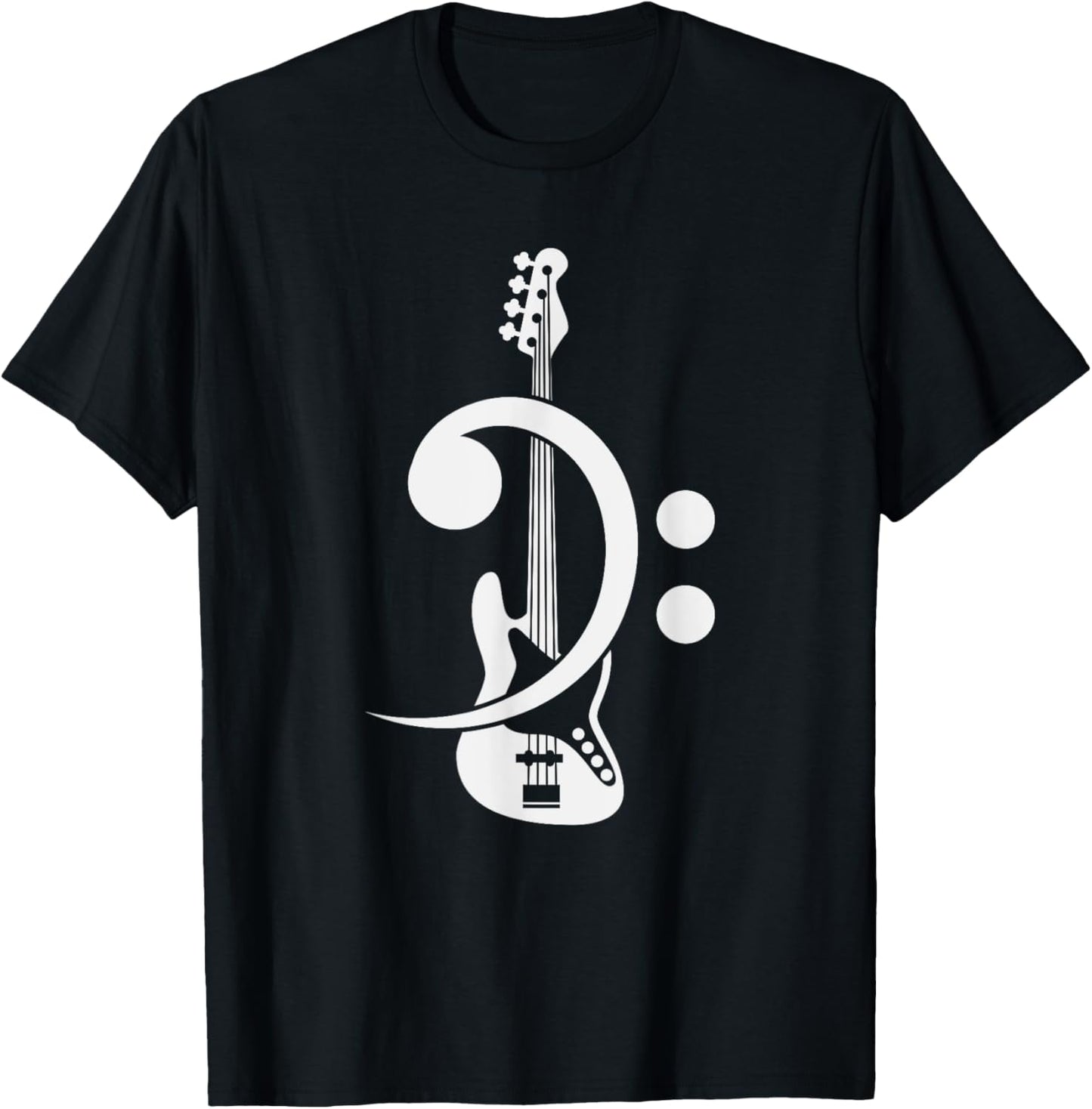 Bass Clef Musician Tee for Guitar Lovers