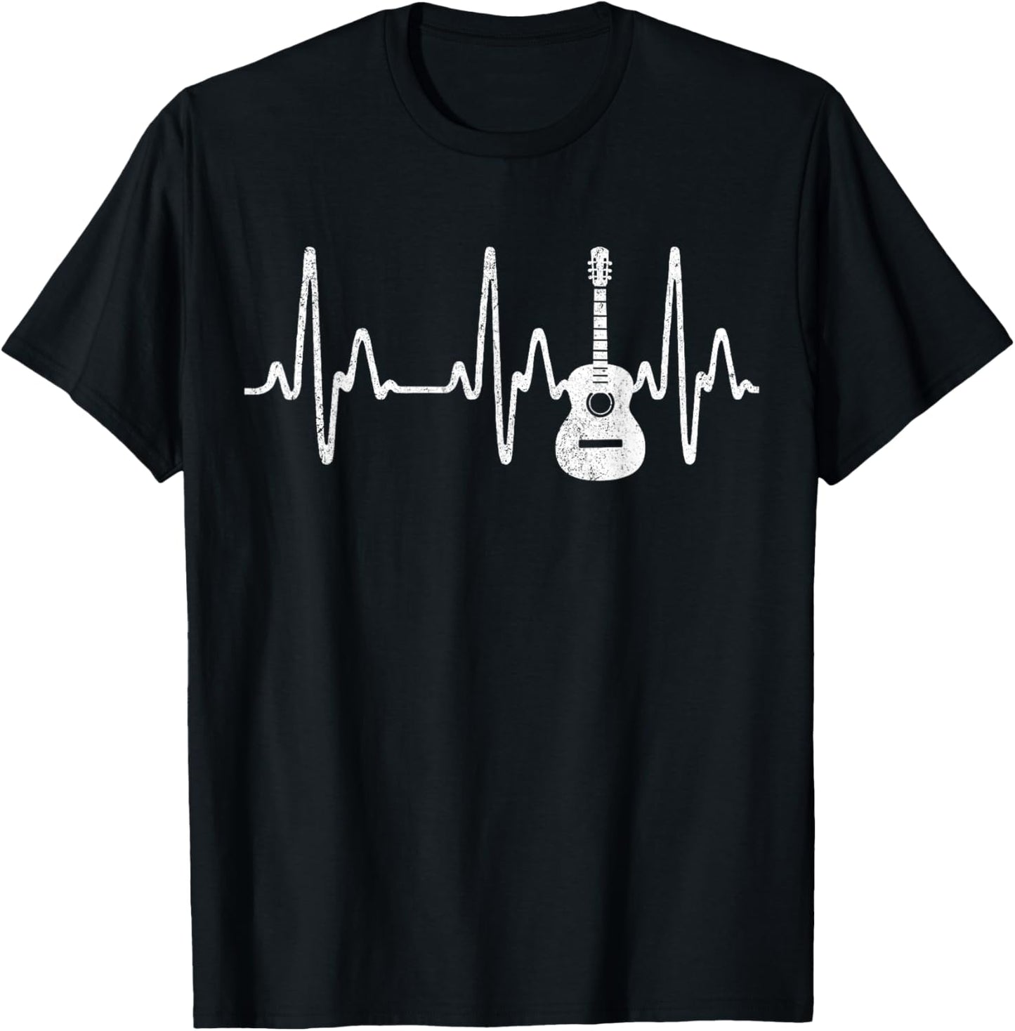 Guitar Heartbeat Tee - Play Your Music