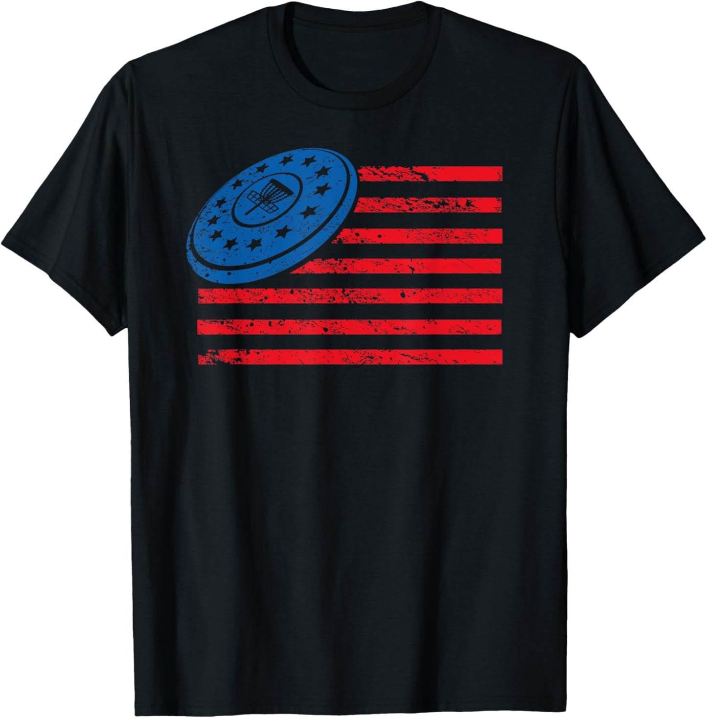 USA Flag Disc Golf Tee: Funny Patriots Collection