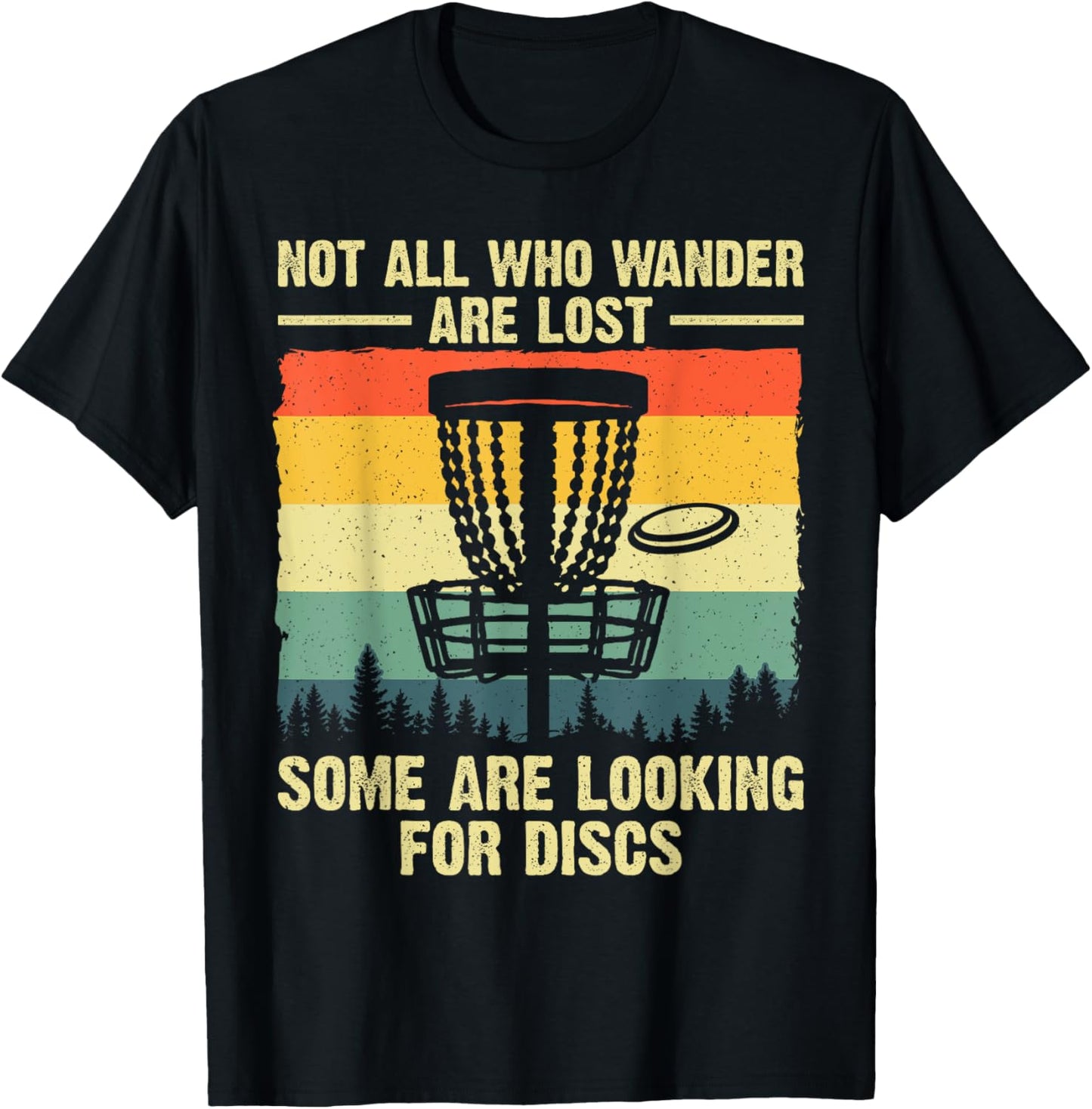 Funny Disc Golf Art Tee - Unisex - Small