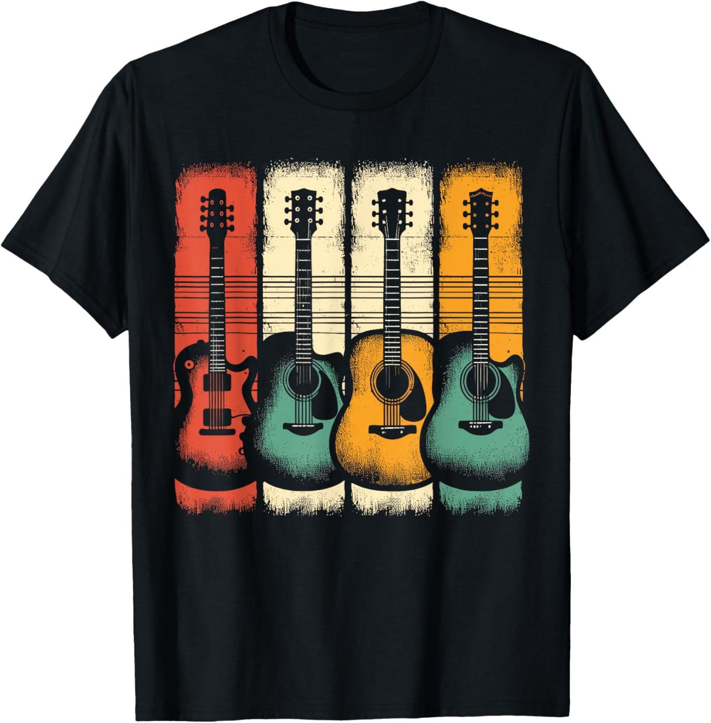 Vintage Guitar T-Shirt - Perfect Guitarist Gift!