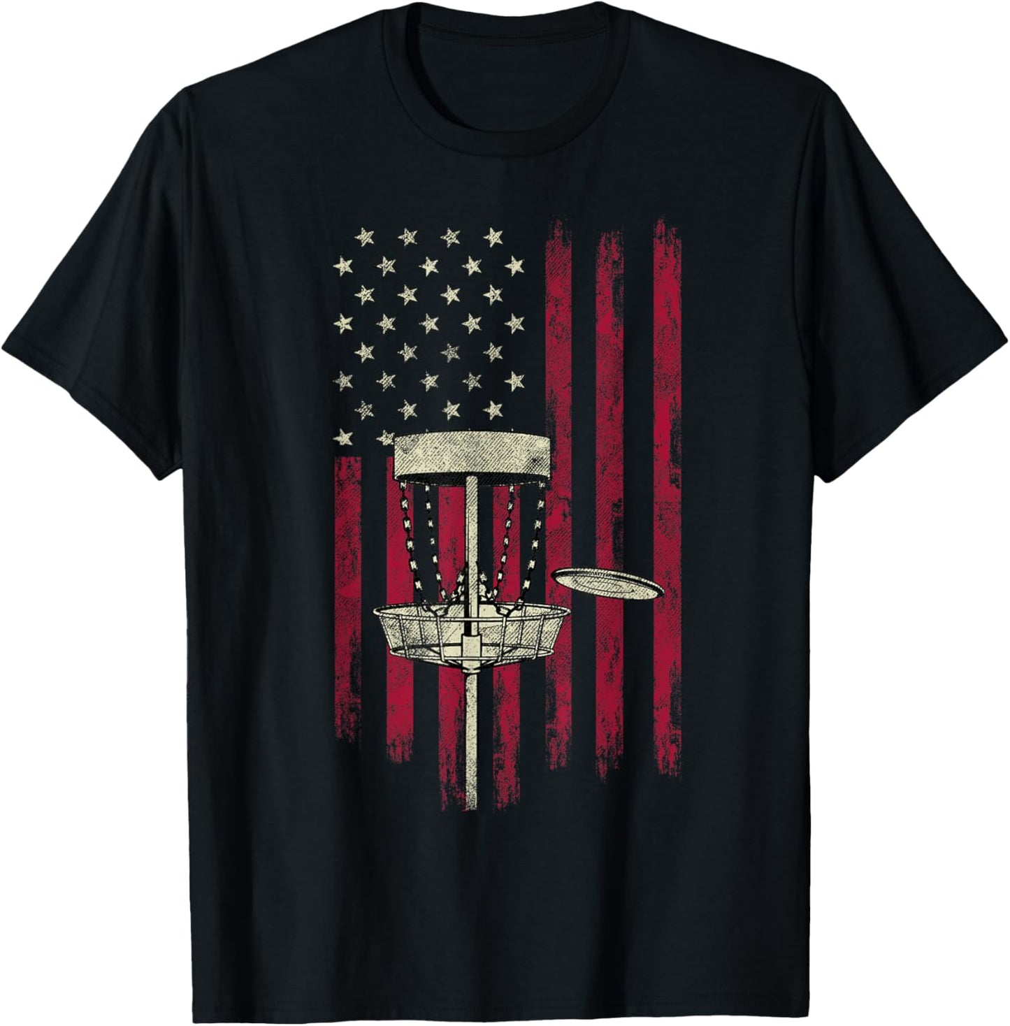 USA Flag Disc Golf Tee - Patriotic Apparel