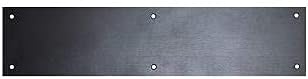 Kickplate BK- Black 4 X 28 with Matching Screws for Easy Install