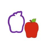 Handmade Apple Cookie Cutter - Unique Fruit Design