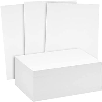 White Cardstock Thick Paper - Heavy Weight 125 lb Cover Stock