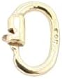 14K Solid Yellow Gold Link Lock Jump Ring for Jewelry Making