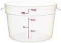 Cambro Camware 6 & 12 Quart Translucent Round Food Storage Containers