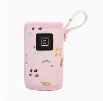 Portable USB Baby Bottle Warmer - Pink