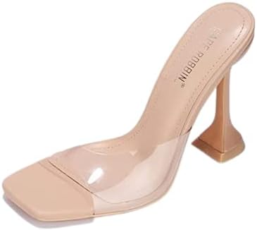 Cape Robbin Lithe Sexy High Heels for Women - Square Open Toe