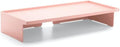 Poppin Blush Monitor Riser - Lacquer-Like Finish, Cable Cutout