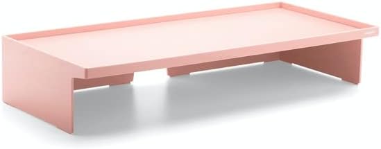 Poppin Blush Monitor Riser with Stylish Lacquer Finish