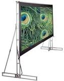 Draper Truss Style Cinefold Portable Screen - 27' H x 6' W - Flexible Matte White