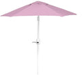 6 Ft Boho Outdoor Patio Umbrella - Easy Crank & Tilt (Pink)