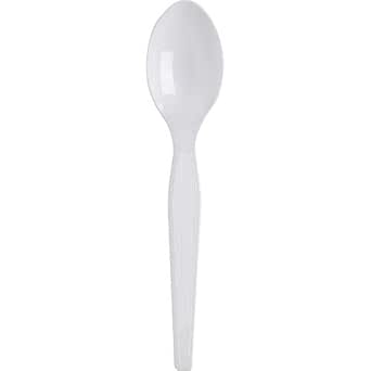 Georgia-Pacific Dixie Heavy-Weight Polystyrene Teaspoons, 6in
